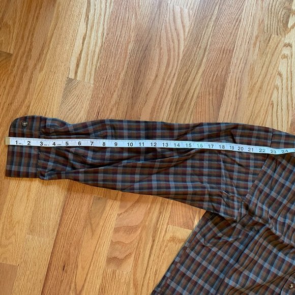 Sir Pendleton 100% Worsted Wool Plaid Button Down Shirt Mens Size Medium - Picture 9 of 9